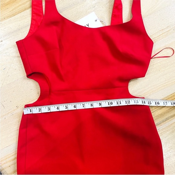 LIKELY Revolve red midi flare dress NWT - Picture 7 of 8